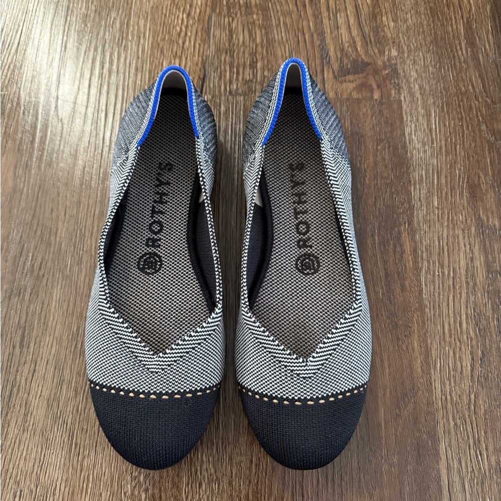 Sz. 7 - Rothy’s The Flat - Grey Mist Captoe